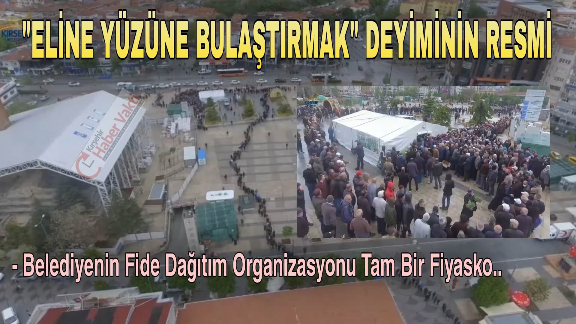 KIRŞEHİR BELEDİYESİ’NİN DAĞITTIĞI FİDE’LERDEN ALMAK İSTEYEN VATANDAŞ PERİŞAN OLDU