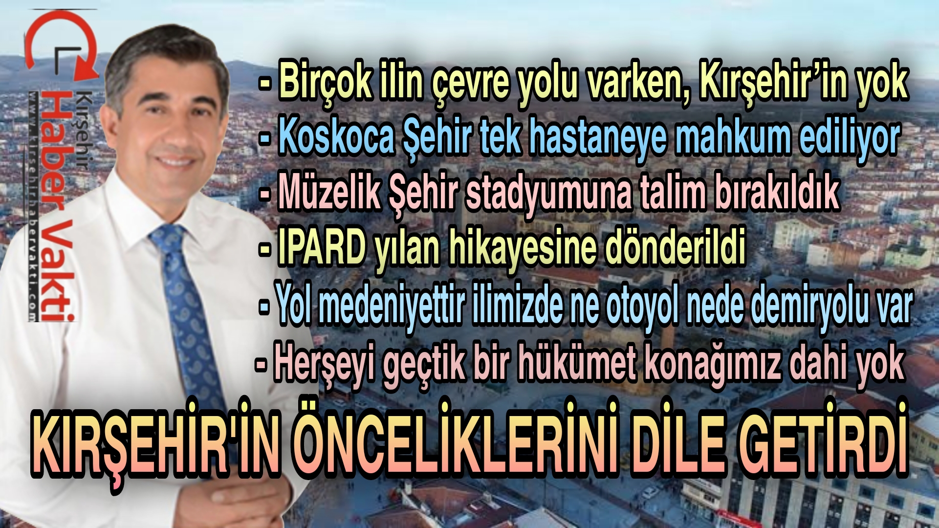 Belediye Gazetesi’ne röportaj veren CHP Kırşehir Milletvekili Metin İlhan önemli