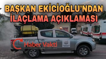 BAŞKAN EKİCİOĞLU:” SİNEKLERİ İLAÇLAMA FAALİYETLERİMİZ SÜRÜYOR”