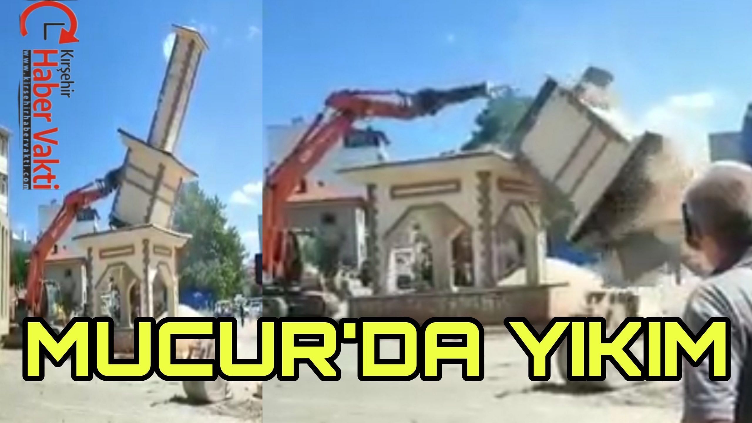 MUCUR’DA ÖNCEKİ DÖNEM YAPILAN SAAT KULESİ YIKILDI