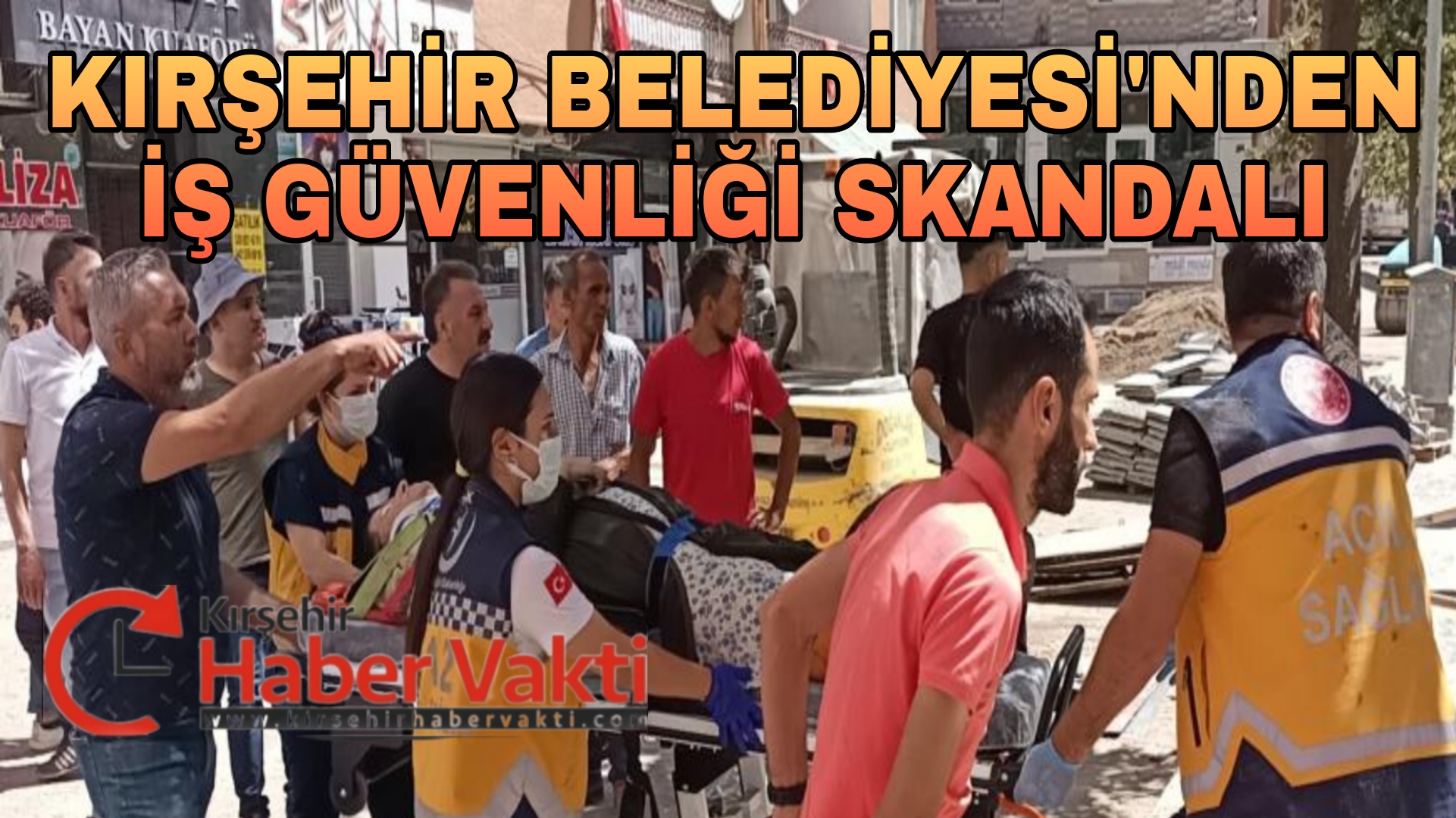 Kırşehir Belediyesi şehirde çalışma yaptığı alanda ’sunta’ ile tedbir alınca