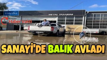 KIRŞEHİR’DE DÜKKANINI SU BASAN ESNAFTAN YETKİLİLERE OLTALI ÇAĞRI