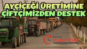 KIRŞEHİR’DEN YÜKSEK HASATLI AYÇİÇEĞİ DESTEĞİ