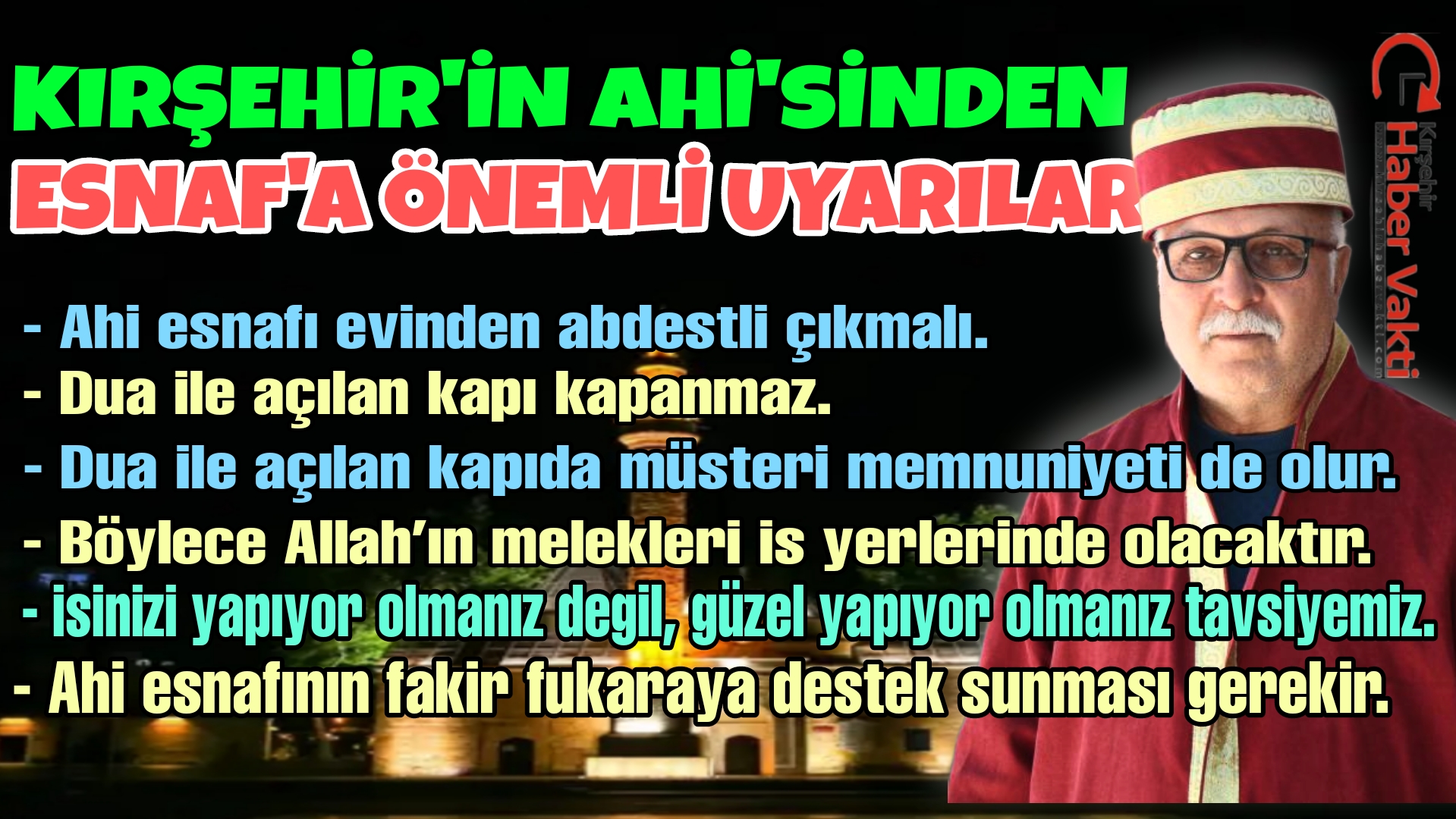 Kırşehir’de ‘Halka Hizmet, Hakk’a Hizmettir’ parolasıyla 12 Eylül tarihinde başlayan