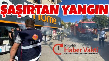 YANGINA GİDEN KIRŞEHİR İTFAİYESİNE SÜRPRİZ