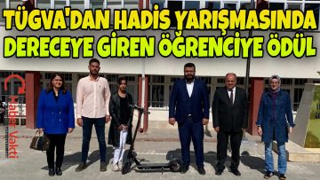 KIRŞEHİR TÜGVA’DAN HADİS BİRİNCİSİNE ÖDÜL