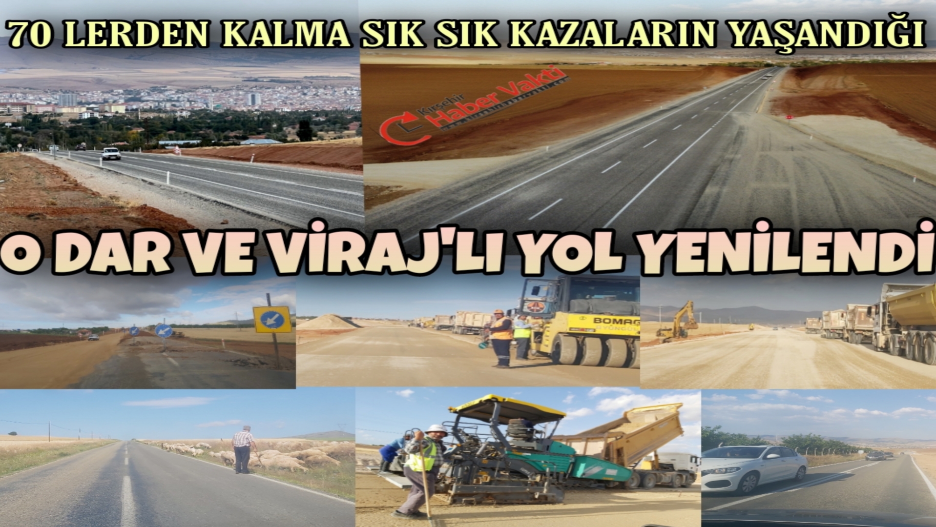 KIRŞEHİR’İN YARIM ASIRLIK ÇİLE YOLU YENİLENDİ