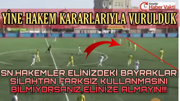 KIRŞEHİRSPOR’UN EN AZ 9 PUANI HAKEMLER ELİYLE GASP EDİLDİ