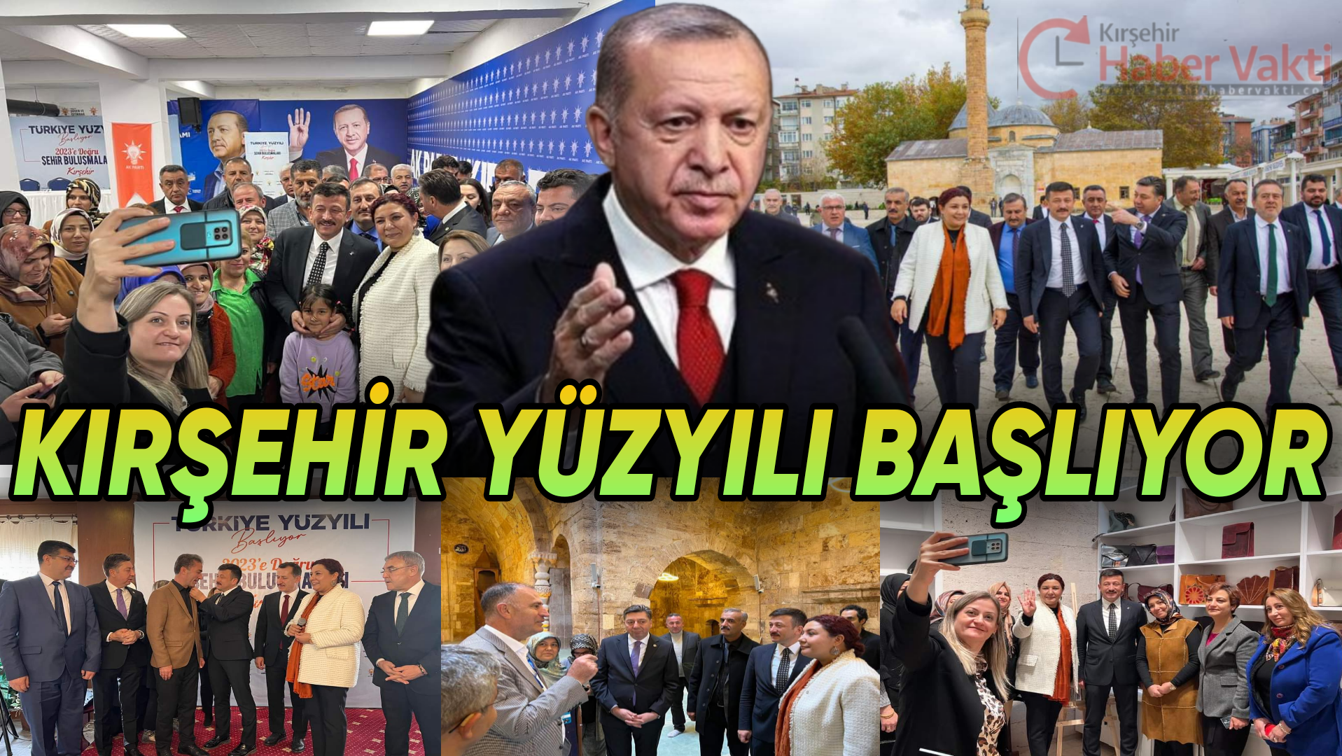 AK PARTİ HEYETİ KIRŞEHİR’DE TÜRKİYE YÜZYILI’NIN FİTİLİNİ ATEŞLEDİ