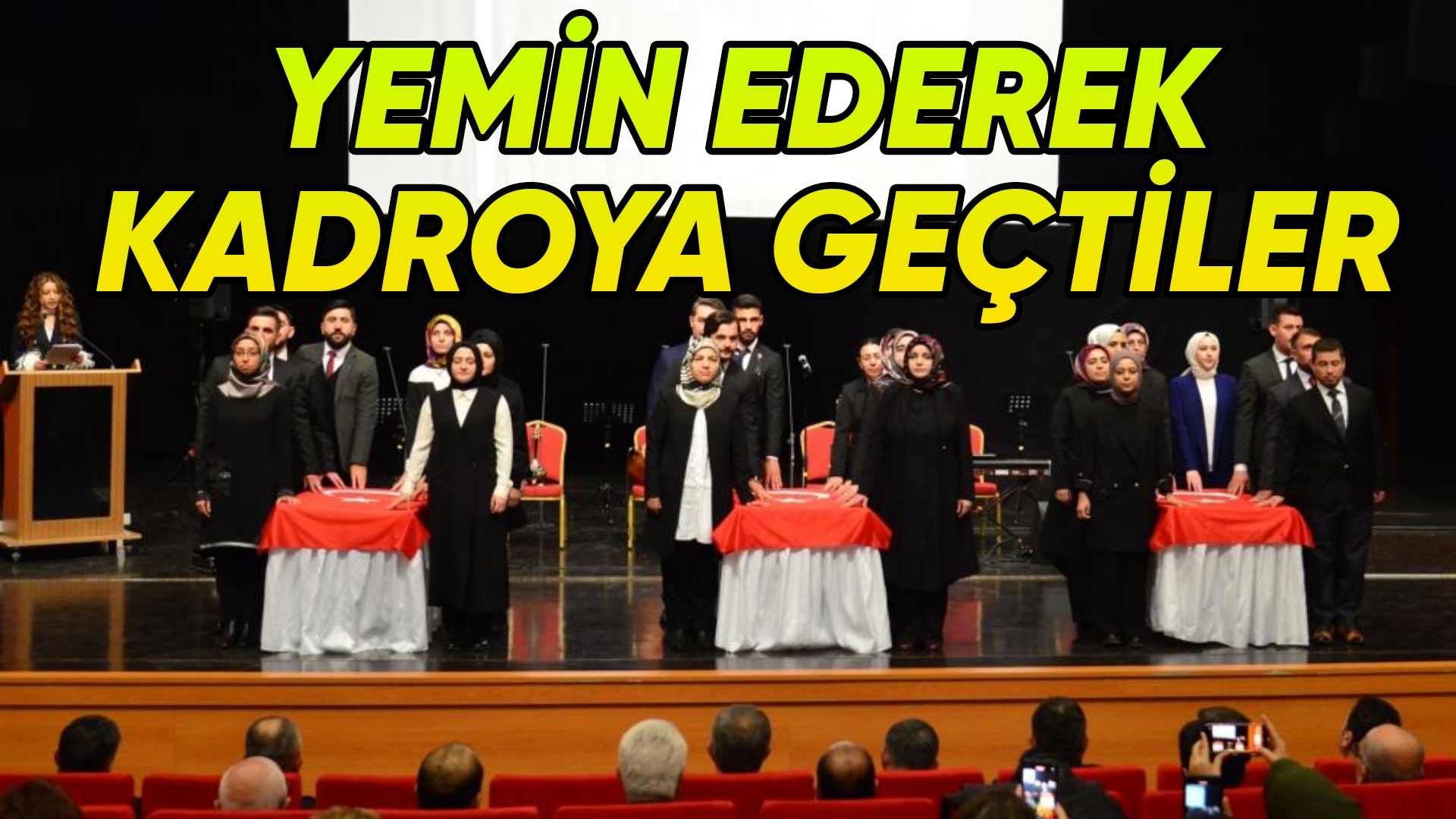 ADAY ÖĞRETMENLERE YEMİN MERASİMİ DÜZENLENDİ