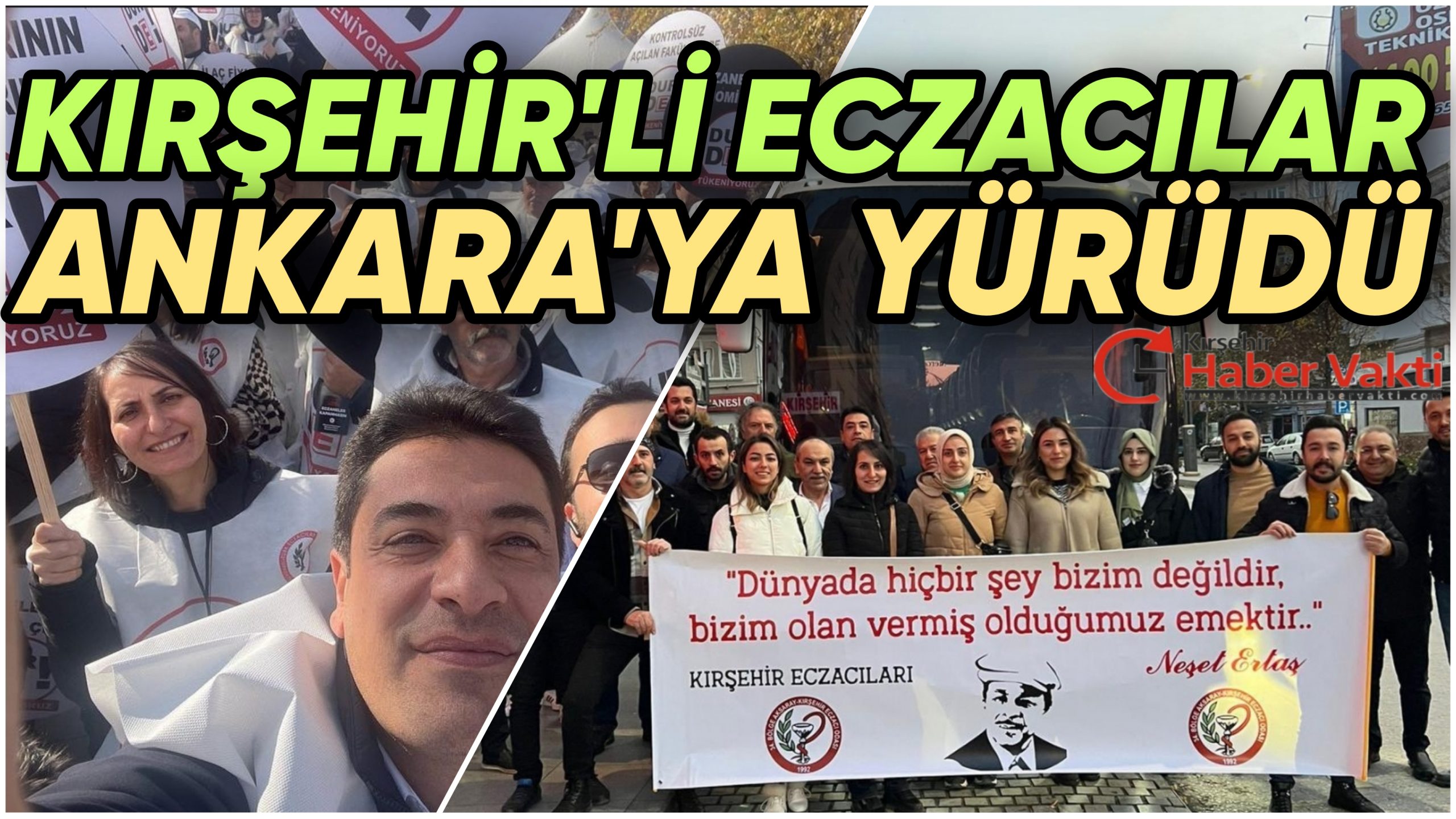 ECZACILAR MİTİNGİNE KIRŞEHİR’DEN KATILIM