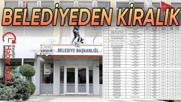 BELEDİYE ÇOK SAYIDA GAYRİMENKUL KİRALAYACAK