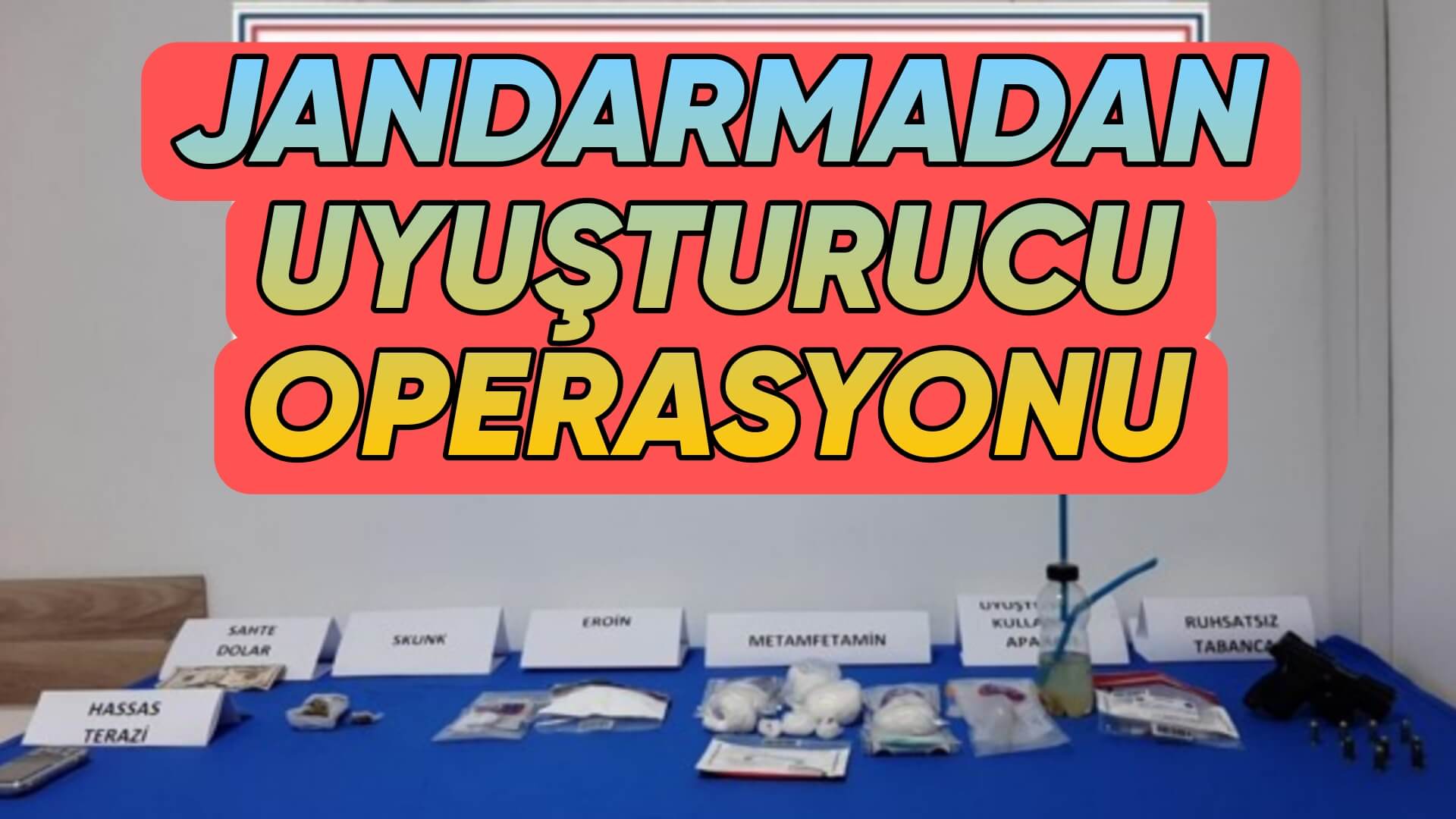 Kırşehir İl Jandarma Komutanlığı ekipleri tarafından kentte düzenlenen uyuşturucu madde