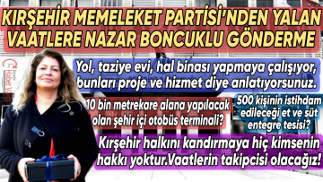 MEMELEKET PARTİSİ İL BAŞKANI GÜLAY BALTALIK YALAN VAATLER NEDENİYLE BELEDİYEYE YÜKLENDİ