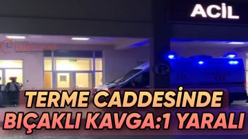KENT MERKEZİNDE BIÇAKLI KAVGA: 1 YARALI