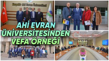 AHİ EVRAN ÜNİVERSİTESİ REKTÖRÜ VATAN KARAKAYA’ DAN EMEKTAR PERSONELİNE TEŞEKKÜR BELGESİ