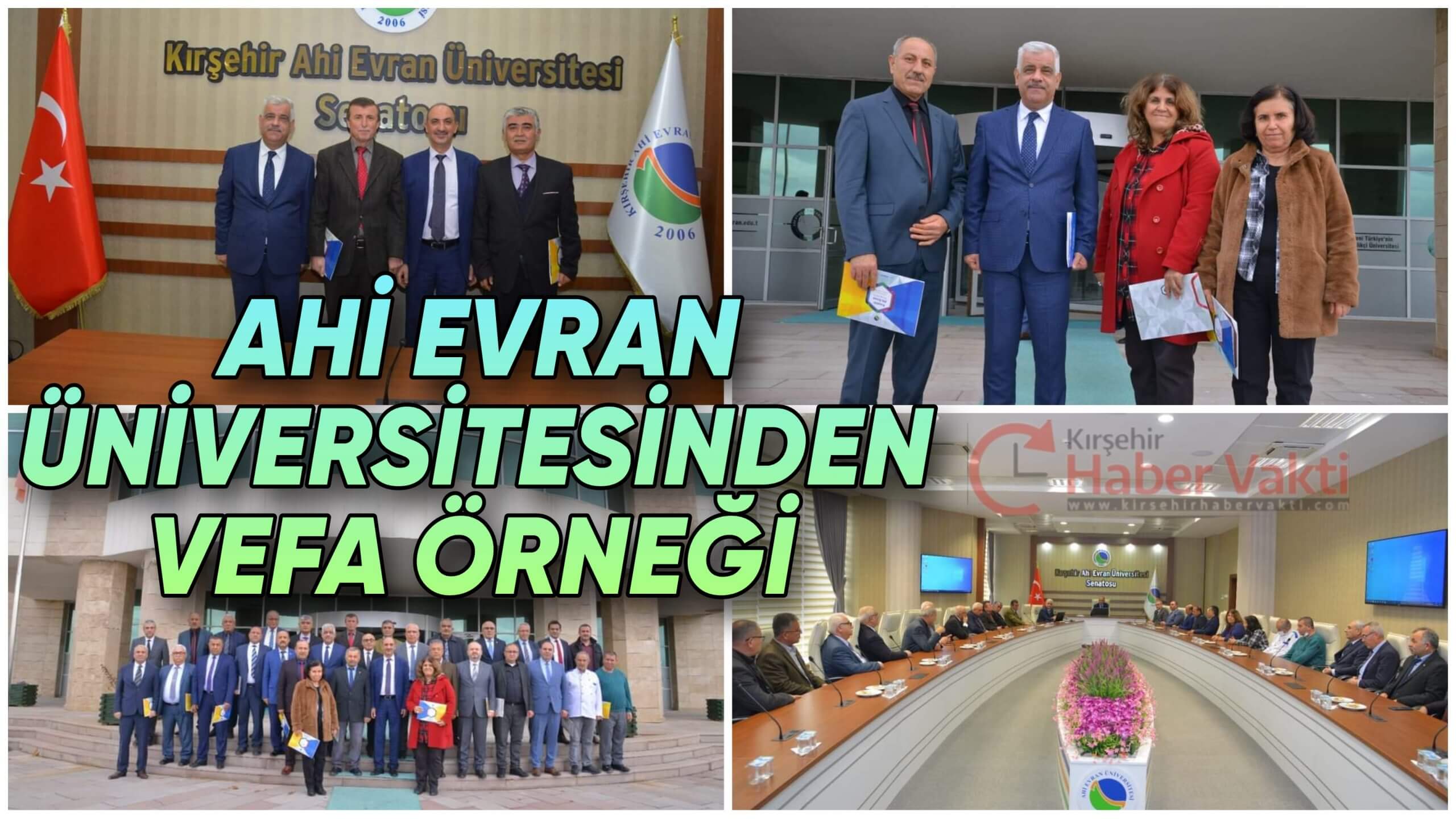 AHİ EVRAN ÜNİVERSİTESİ REKTÖRÜ VATAN KARAKAYA’ DAN EMEKTAR PERSONELİNE TEŞEKKÜR BELGESİ