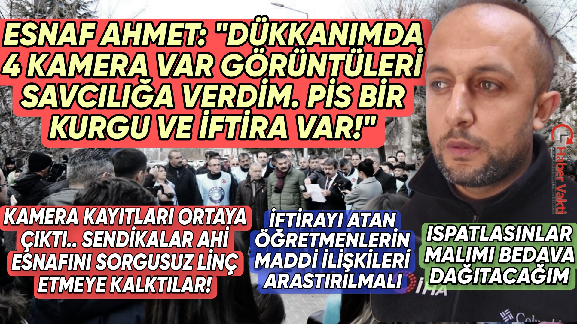 KIRŞEHİR’DE ÖĞRETMENLER AHİ ESNAFINA İFTİRA ATMIŞ!
