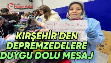 DEPREM BÖLGESİNE YARDIM GÖNDEREN VATANDAŞTAN DUYGULANDIRAN MESAJ