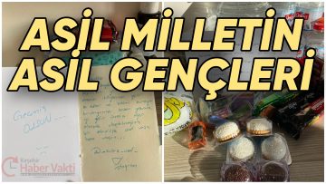 AHİ EVRAN’ IN ÖĞRENCİLERİNDEN DUYGULANDIRAN ASİL DAVRANIŞ
