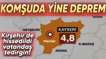 KAYSERİ’DE YİNE KORKUTAN DEPREM