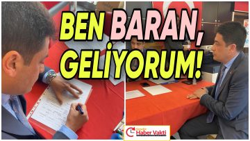 CHP’Lİ BARAN GENÇ MİLLETVEKİLLİĞİ ADAY ADAYLIĞI İÇİN İMZAYI ATTI