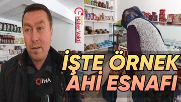 KIRŞEHİR’Lİ BAKKAL MAHMUT’TAN ÖRNEK AHİ DAVRANIŞI