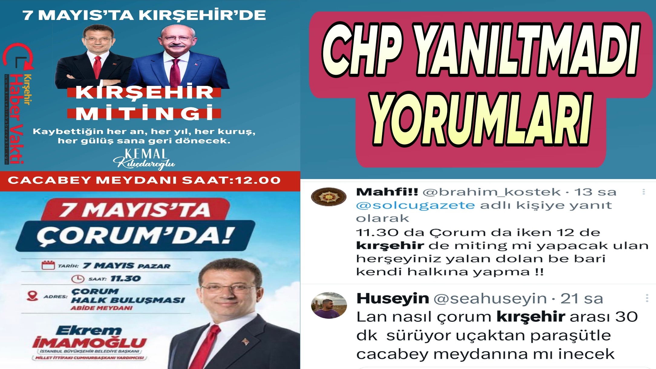 CHP’ DEN EKREM İMAMOĞLU FİYASKOSU
