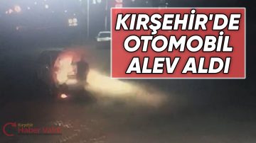 AKARYAKIT İSTASYONUNDA PANİK: OTOMOBİL ALEV ALDI