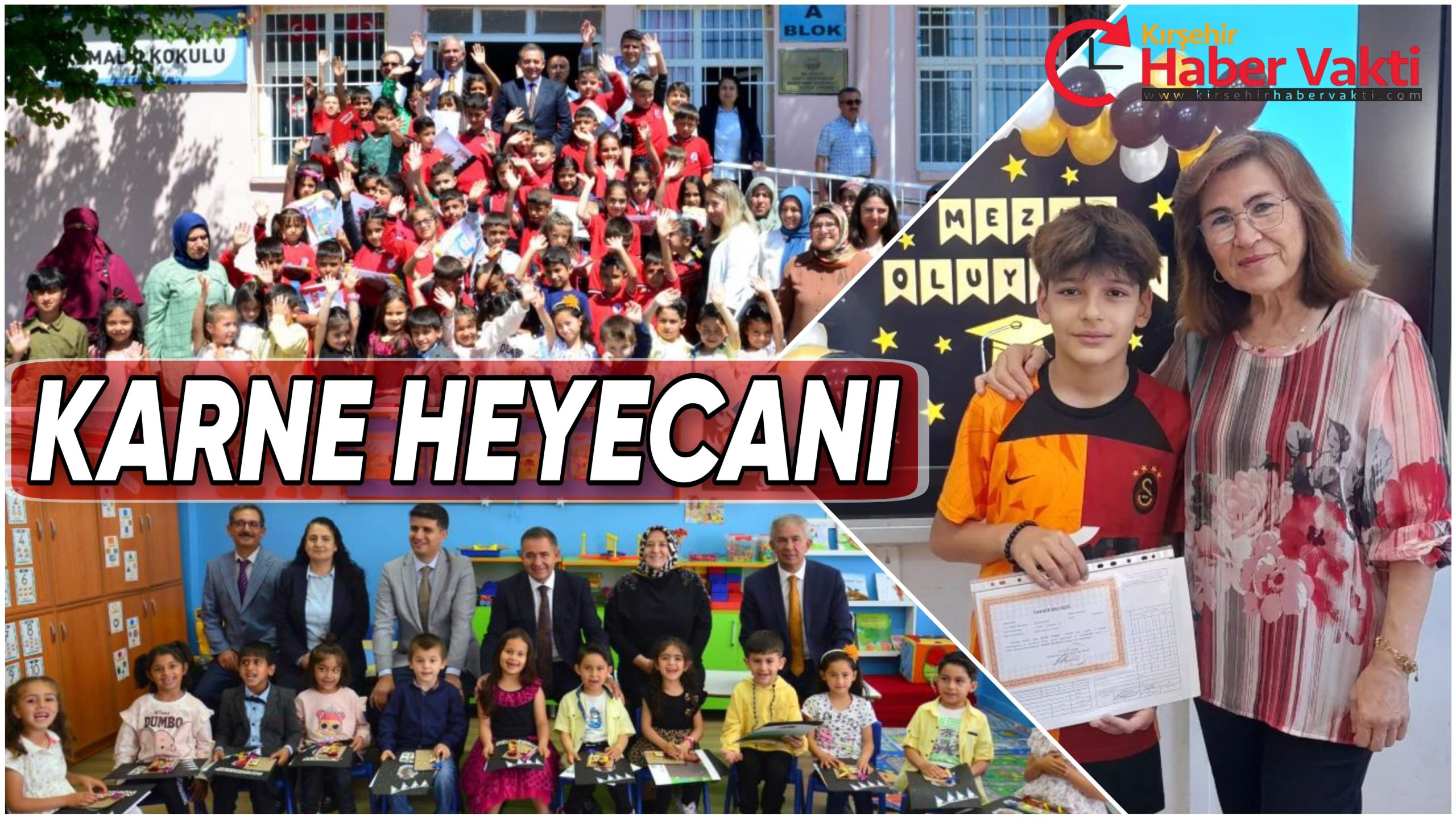 KIRŞEHİR’DE 46 BİN 108 ÖĞRENCİ KARNE HEYECANI YAŞADI
