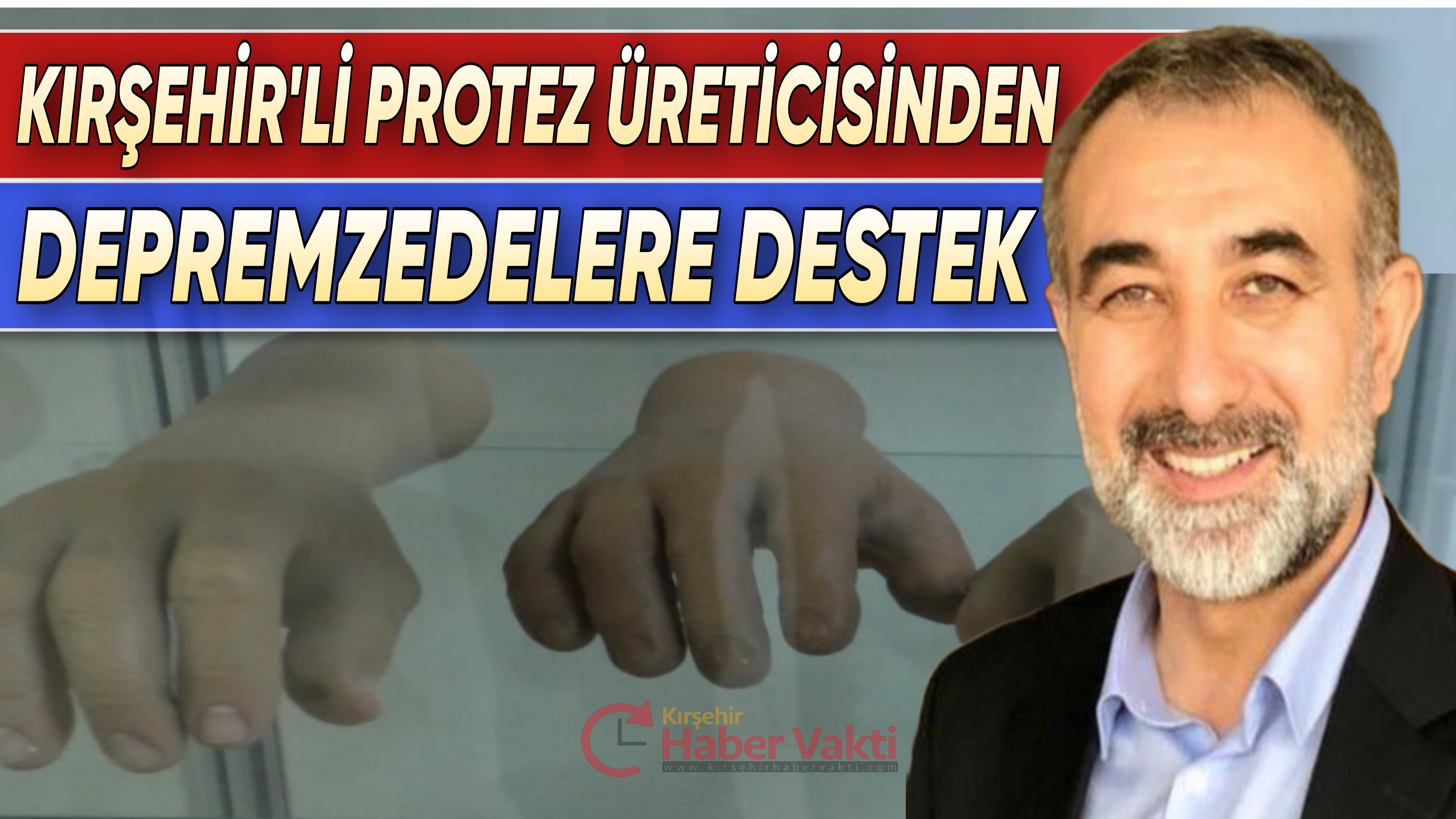 Ankara’da yaşayan Kırşehirli protez üreticisi Mustafa Düğer, ürettiği malzemelere şehrinin