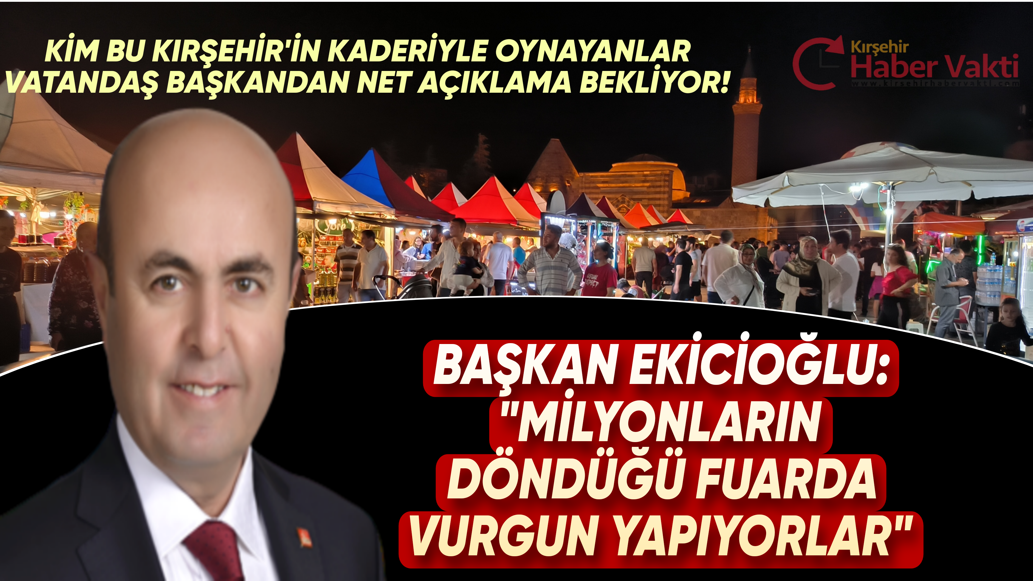 BELEDİYE BAŞKANI EKİCİOĞLU’NDAN GÜNDEME BOMBA GİBİ DÜŞEN “BÜYÜK VURGUN” AÇIKLAMASI