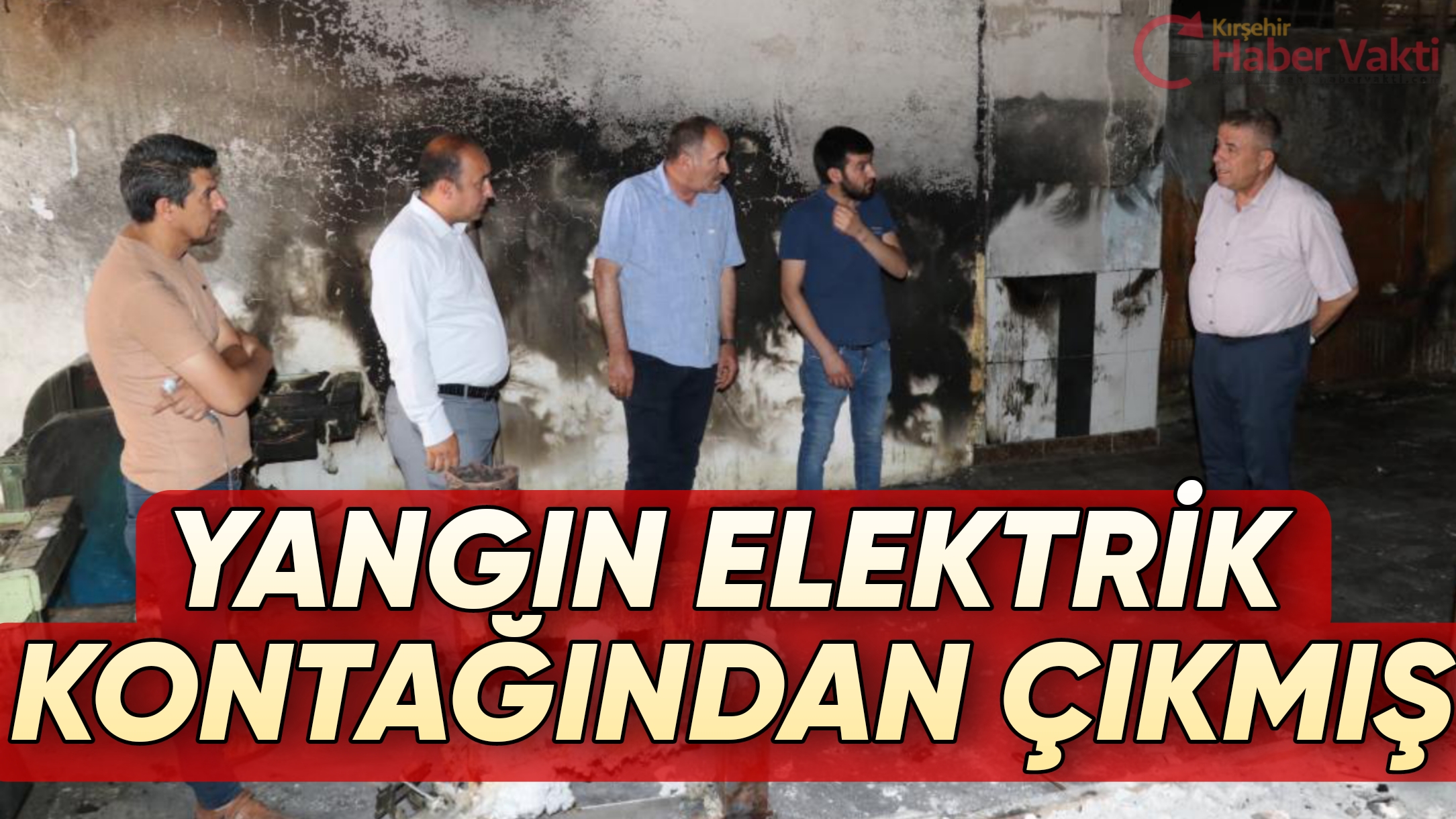 İŞ HANINDA YANGIN ELEKTRİK KONTAĞINDAN ÇIKMIŞ