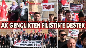 AK PARTİ GENÇLİK KOLLARINDAN FİLİSTİN HALKINA DESTEK