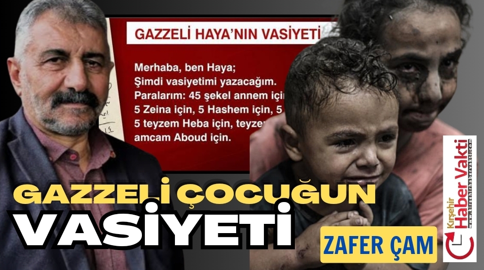 GAZZELİ ÇOCUĞUN VASİYET Kahrolsun menfaatleri uğruna zulümlere sessiz kalan birleşmiş