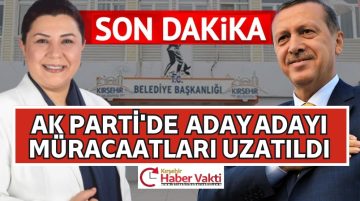 AK PARTİ ADAY ADAYI BAŞVURU TARİHİ 22 KASIM’A UZATILDI İŞTE DETAYLAR