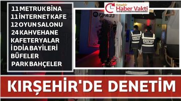 KIRŞEHİR’DE OKUL ÇEVRELERİ DENETLENDİ