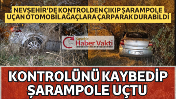 AĞAÇLARA ÇARPARAK DURABİLDİ