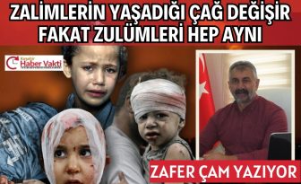 ZAFER ÇAM YAZIYOR “Dün zalim Yahudi Kissinger vardı, bugün Binyamin Netenyahu var.”
