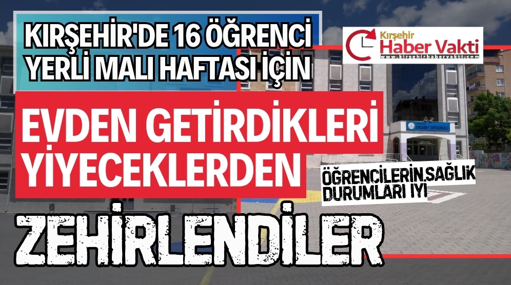 Kırşehir Cacabey Orta Okulunda yerli malı haftası nedeniyle düzenlenen etkinlikte