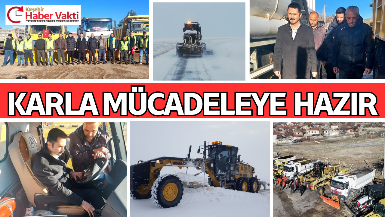 KARLA MÜCADELE EKİPLERİ OLUŞTURULDU. Kırşehir İl Özel İdaresi Yol Ulaşım