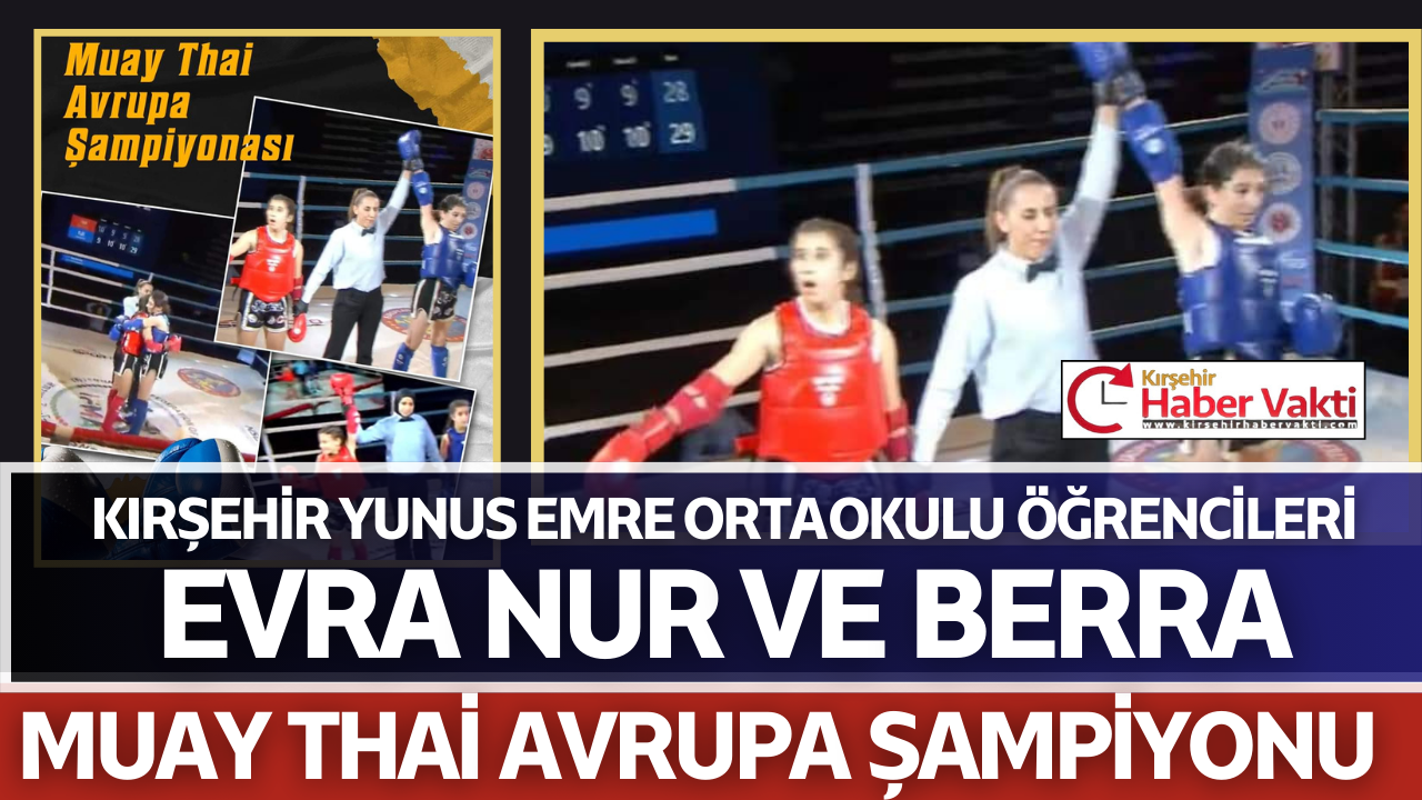 KIRŞEHİR YUNUS EMRE ORTA OKULU ÖĞRENCİLERİ AVRUPA ŞAMPİYONU OLDULAR Antalya’da