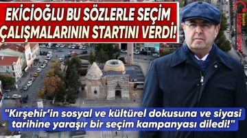 BAŞKAN EKİCİOĞLU: “SEÇİM ÇALIŞMALARI KIRŞEHİR’İN DOKUSUNA, SİYASİ ETİĞİNE YAKIŞIR ŞEKİLDE OLMALI”