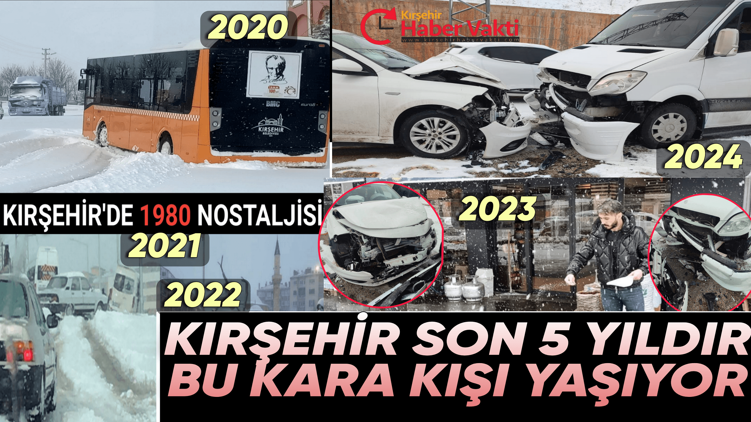 YİNE KAR, YİNE BELEDİYENİN YETERSİZ MÜDEHALESİ, YİNE ÇARESİZ, MAĞDUR KIRŞEHİR İNSANI..