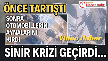 HIRSINI GECE VAKTİ VATANDAŞIN ARACINDAN ALDI AYNALARI KIRDI