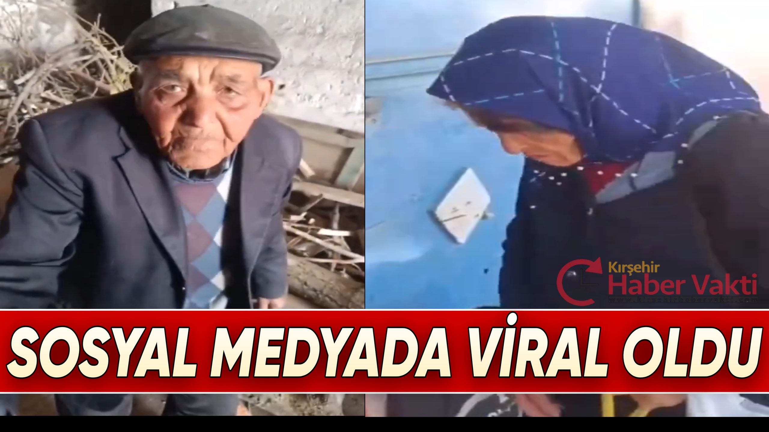 Kırşehir’de eşinin evi terk ettiğini zanneden yaşlı adamın, eşini karşısında