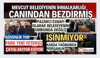 SATILMIŞ ” MEVCUT BELEDİYENİN İHMALKARLIĞI PAZARCI ESNAFINI VE VATANDAŞI CANINDAN BEZDİRMİŞ”