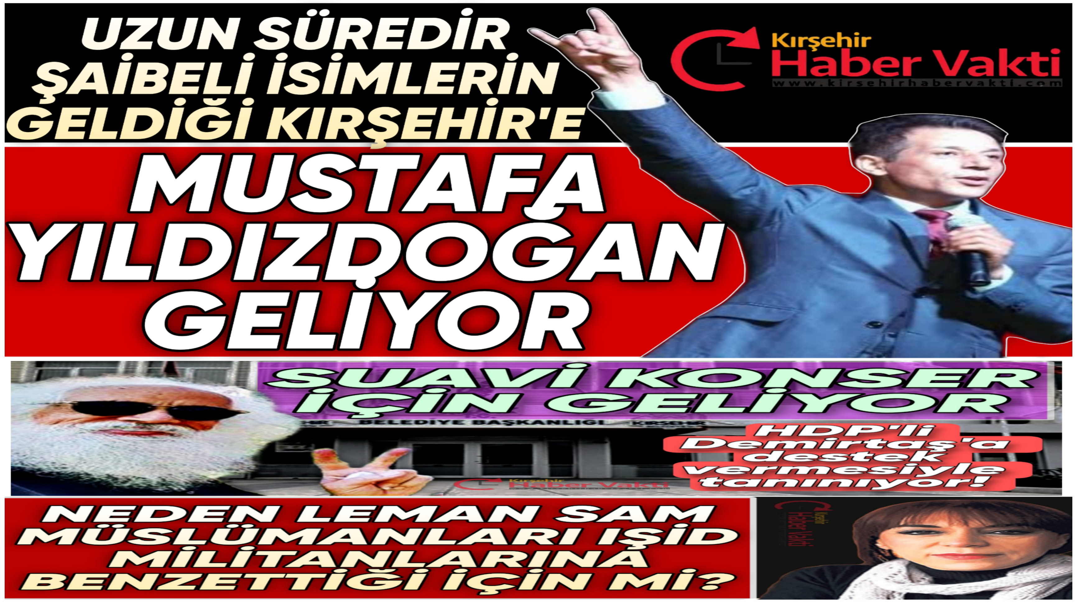 MİLLİYETÇİ SANATÇI MUSTAFA YILDIZDOĞAN CUMHUR İTTİFAKI ORGANİZESİ İLE KIRŞEHİR’E GELİYOR