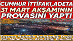 SEÇİME RAMAK KALA CUMHUR İTTİFAKINDAN GÖVDE GÖSTERİSİ! CACABEY MEYDANI DOLDU TAŞTI..
