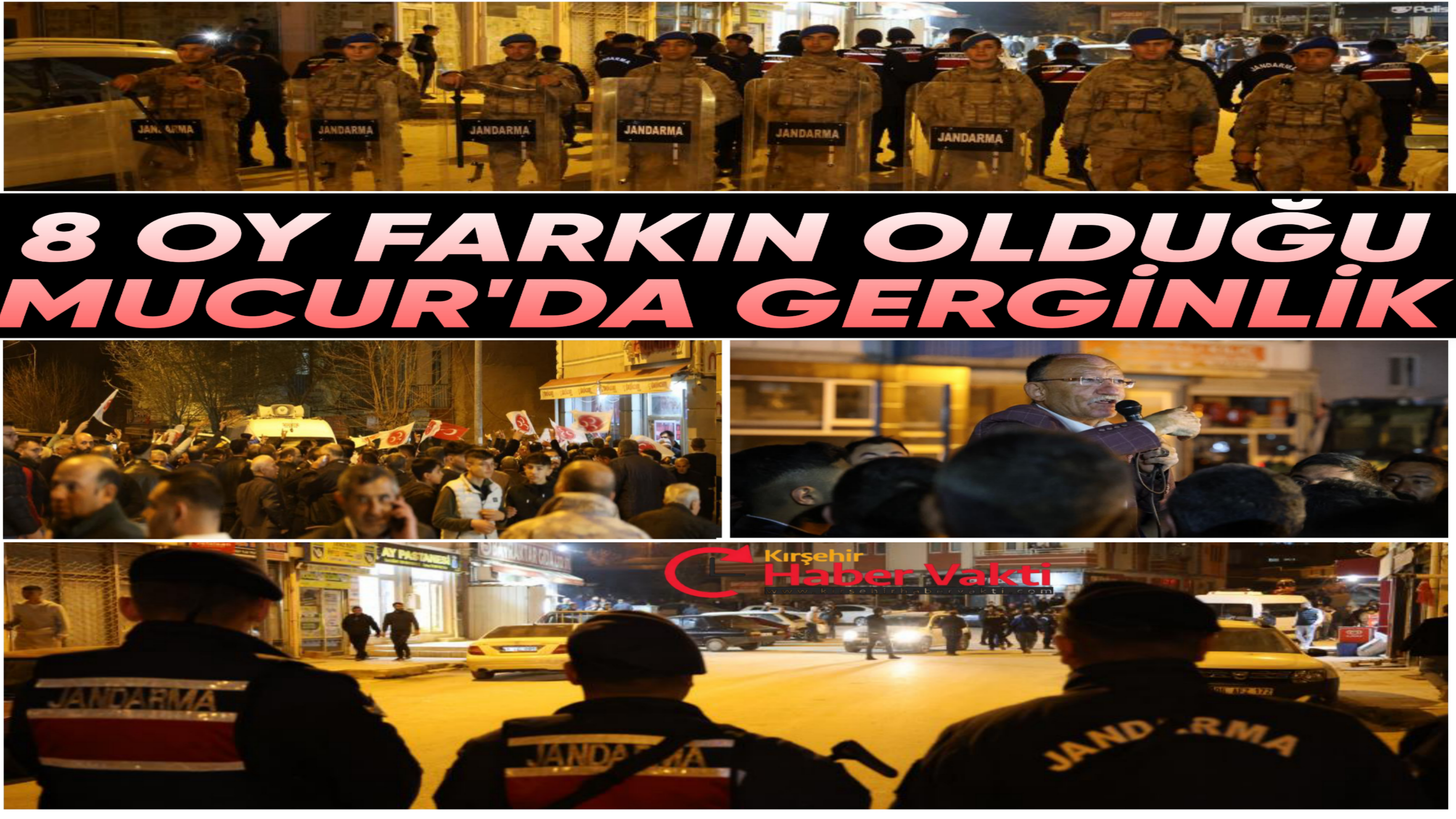 8 OY FARKIN OLDUĞU İLÇEDE GERGİNLİK